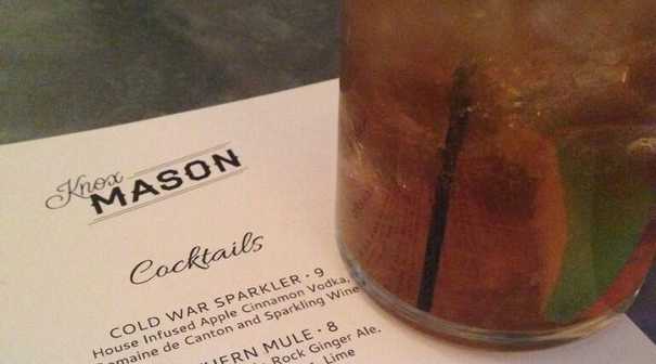 Cocktail Menu at Knox Mason