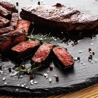 Barbecue Rib Eye Steak or rump steak - Dry Aged Wagyu Entrecote Steak