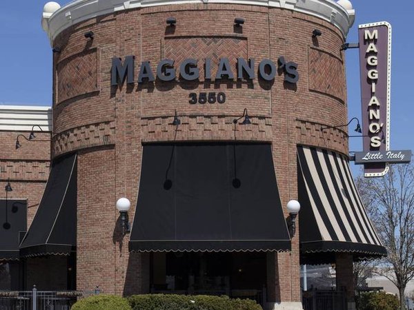 Indianapolis - Circa April 2020: Maggiano's Little Italy restaurant. Maggiano's is offering Carryout, Curbside and Delivery during social distancing.