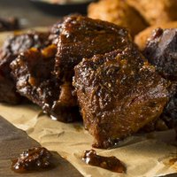 Slow Smoked Brisket Burnt Ends Barbecue with Sides