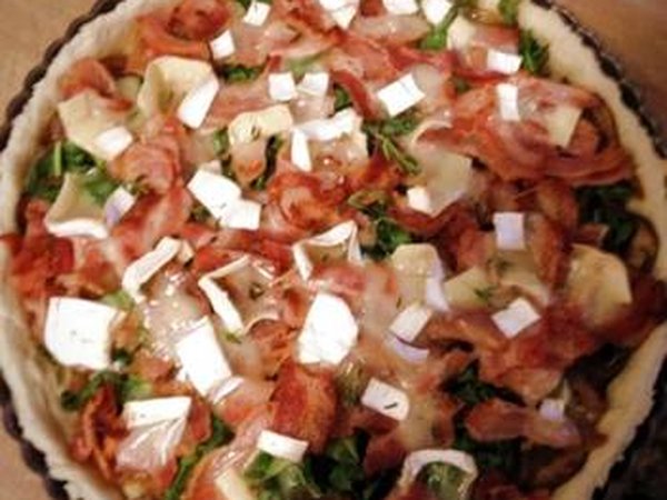 Bacon, Mushroom and Robiola Tart