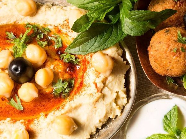 Traditional Hummus and Falafel