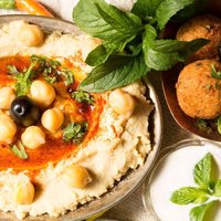 Traditional Hummus and Falafel