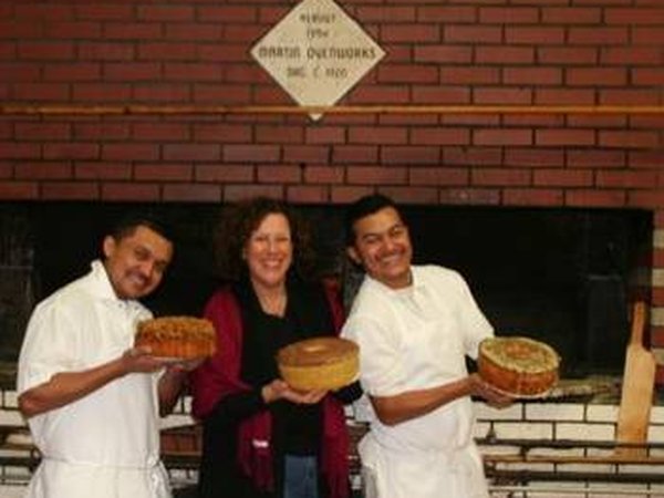 Cindy with the bakers at Scialo's