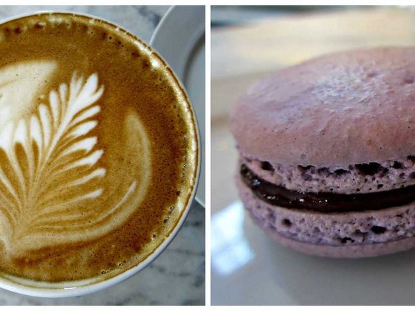 Delicious coffee and dessesrt!