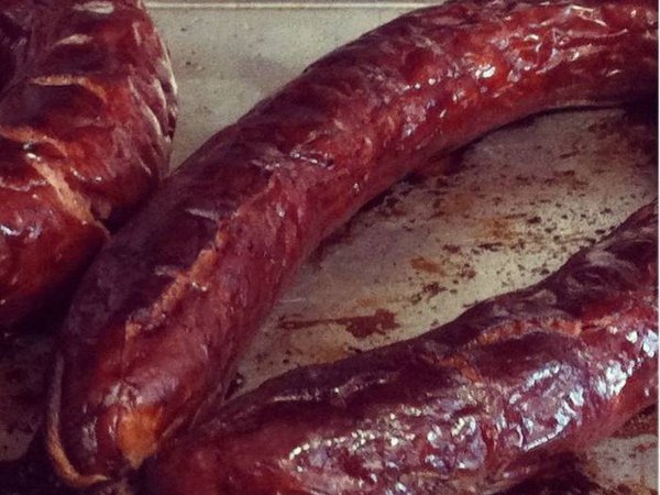 Oven roasted kielbasa. Photo by Kelley Lynn Kassa