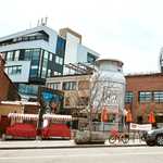 Denver, Colorado - May 1st, 2020:  Exterior of Little Man Ice Cream in the LoHi neighborhood of Downtown Denver. Lower Highlands